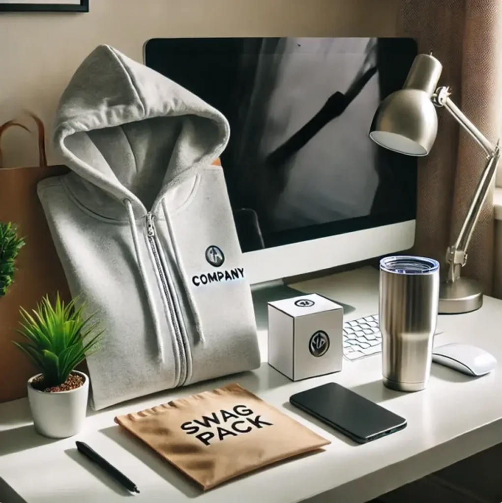 Branded merchandise produced for a client